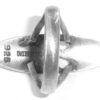 Vintage 1970s Late Mid Century Mexican Sterling Silver Long Face Ring Size 8