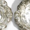 Set Of 4 Antique Art Nouveau Kerr Fancy Repoussed Sterling Silver 3.25" Dishes Nut Dessert Fruit