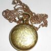 Vintage 36" Ladies Bulova Mechanical Hand Wind Pocketwatch Necklace Not Working
