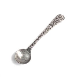 S Kirk & Son Antique Sterling Silver Master Salt Spoon Mid to Late 1800s