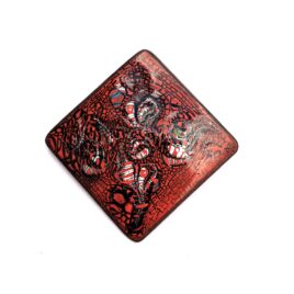 Vintage 1960s Mid Century Abstract Polychrome Enamel Copper Art Pin