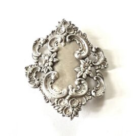 Antique Edwardian Gorham Whiting Buttercup Sterling Silver Sash Dress Ribbon Buckle