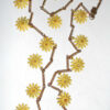1960s Vintage 32 Inch Metal Daisy Dangles Necklace
