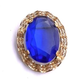 Vintage 1/20th 12K Gold Filled Edwardian Revival Filigree Bezel Jewelry Parts Repair Restore