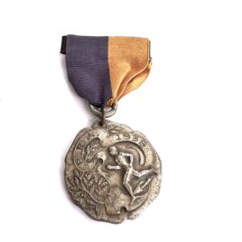 1938 Art Deco Track and Field Award Ribbon Medal National Insignia NY MFG CO