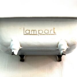 Vintage Art Deco 1940s Porcelain on Iron Miniature Salesman Sample Lampart Footed Bathtub