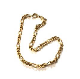 Vintage Heavy Gold Plate Italy 925 Sterling Miami Cuban Link Layer Ankle Wrist Bracelet Men Women