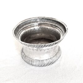 Antique 1791 George III Irish Sterling Silver Master Salt Cellar Trench by Matthew West