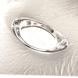1960s Mid Century Rogers Oneida Silver Plate 13" Large Poppy Serving Tray Vintage Dining