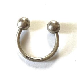 Tiffany & Co Sterling Silver Small Medium Size Screw Key Ring