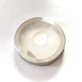 Vintage Early 1950s Mid Century Sterling Silver Sunburst Compact Never Monogrammed Kotler & Kopit
