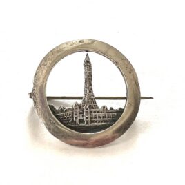 Vintage Antique Hallmarked Sterling Silver Eiffel Tower Pin